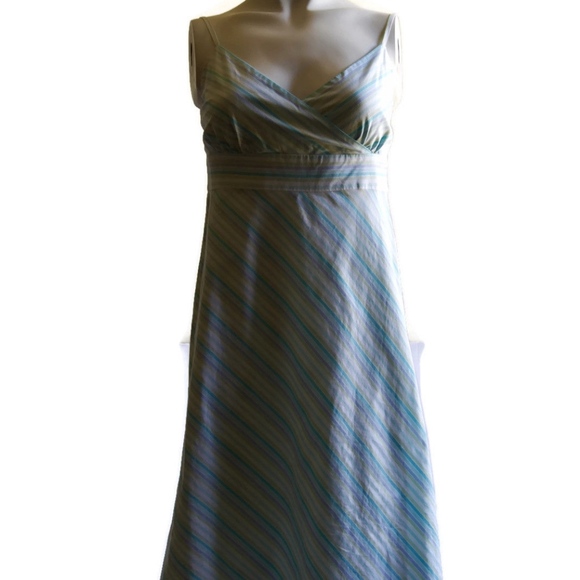 J. Crew Dresses & Skirts - J Crew 100% Cotton Diagonal Stripe Empire Waist
